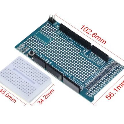 Proto Shield (Prototype) V3.0 for Arduino Mega with mini Breadboard