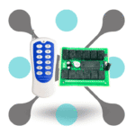 roboway 12CH Relay Wireless RF Remote Control Switch Receiver with 1000m Long Range 12 Channel transmitter remote 433MHz