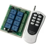 roboway 433mhz ev1527 8 channel rf relay with 8 button rf remote control switch seceiver with 1000m long range