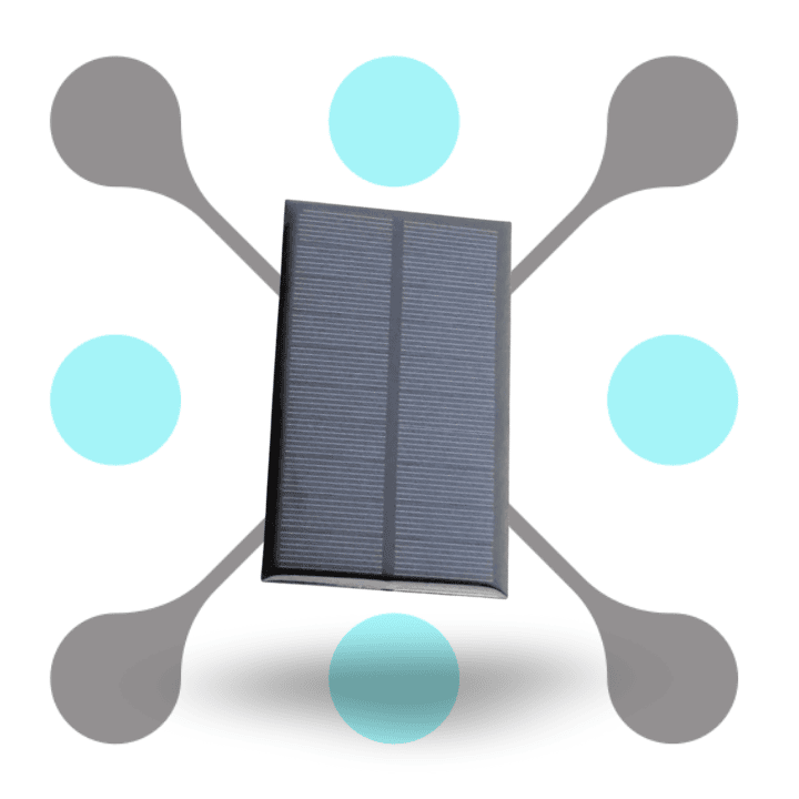roboway DC 4V 180 mA 69x100 Poly Crystalline Mini Epoxy Solar Panel