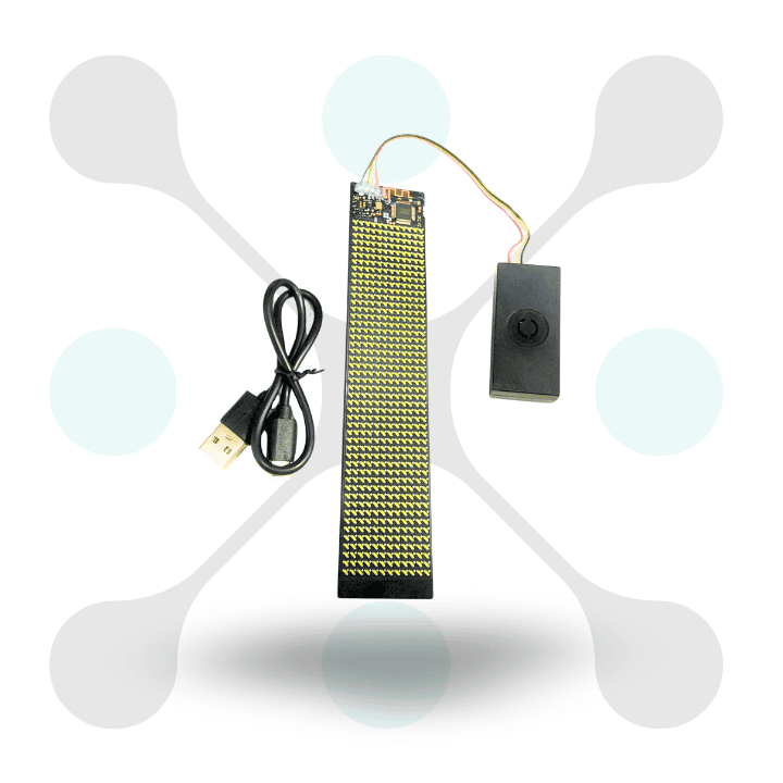 roboway Lighted Up Flexible Paper thin LED Display Screen Mini Scrolling Messages LED off white
