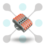 roboway PCT-223-5 Stationary Type Quick Wire Connector 5 Terminal In And 5 Terminal Out