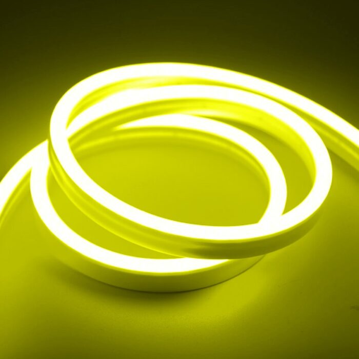 roboway 6X12mm Neon Flex LED Strip Lights Lemon Yellow 1 Meter