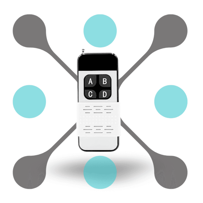 roboway 433MHZ 4 Button Rf Remote Control With Antenna Garage Door Opener Remote