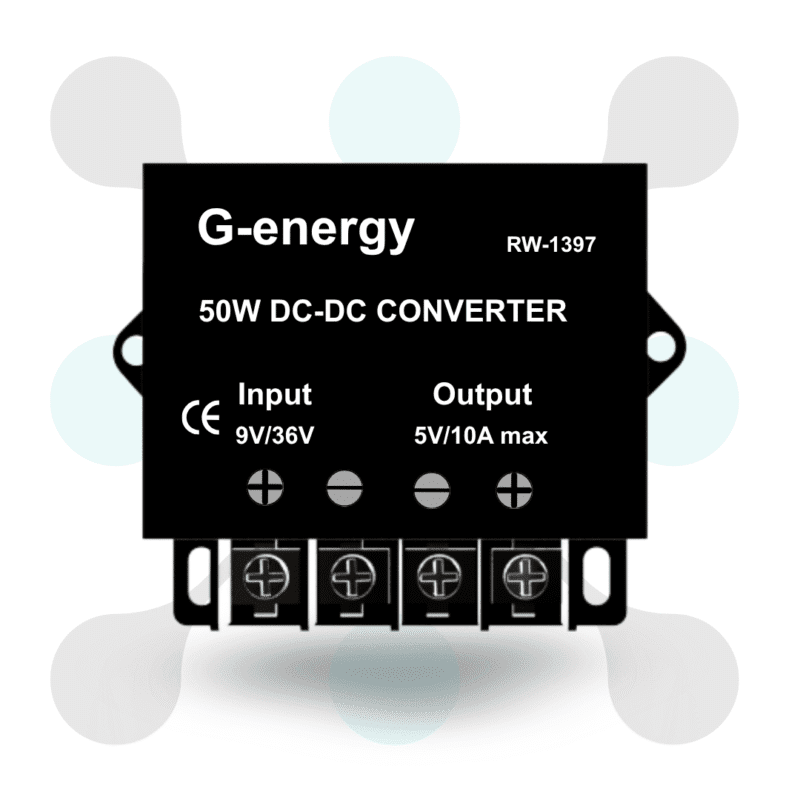G-Energy DC 12V 24V TO 5V 10A 50W Dc Dc Converter