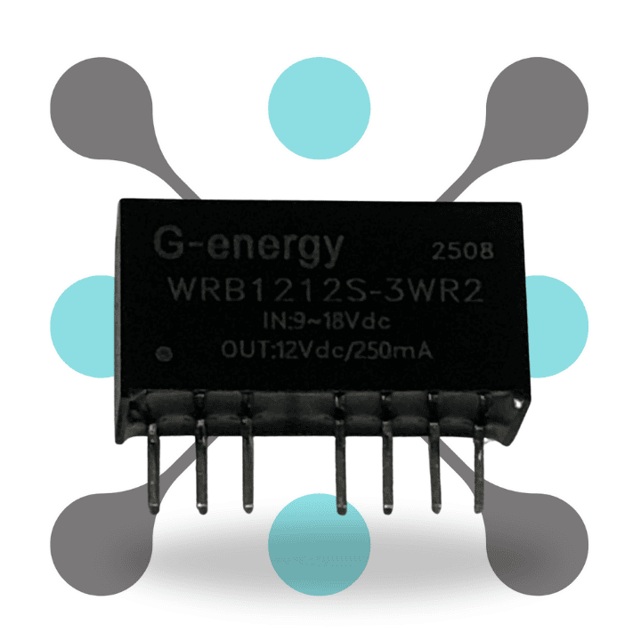 roboway G-energy WRB1212S-3WR2 12V To 12V 3W 250mA Dc Dc Converter Isolated Buck Moudle