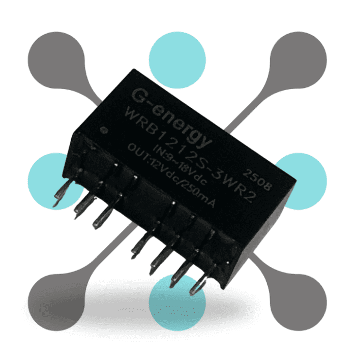 roboway WRB1212S-3WR2 12V To 12V 3W 250mA DC-DC Converter