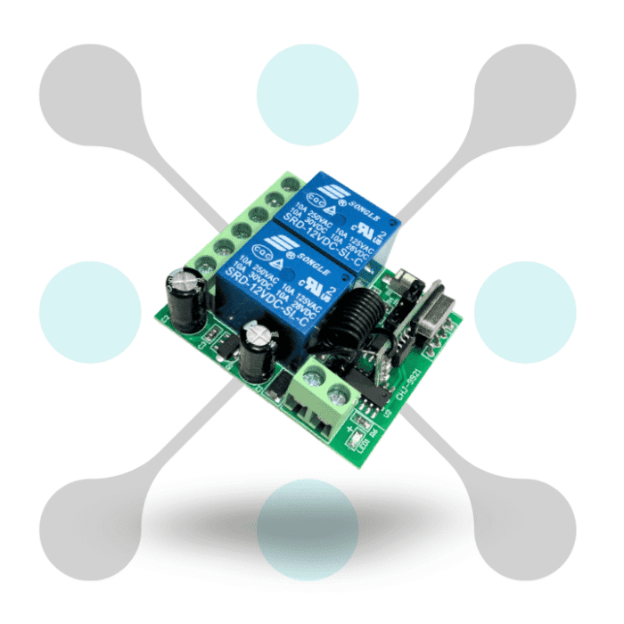 roboway 433MHz 2CH RF Switch Kit 12V