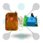 roboway 433MHz IC2260 Brown 1 Button Remote With12V Single Channel RF Relay Module (2)