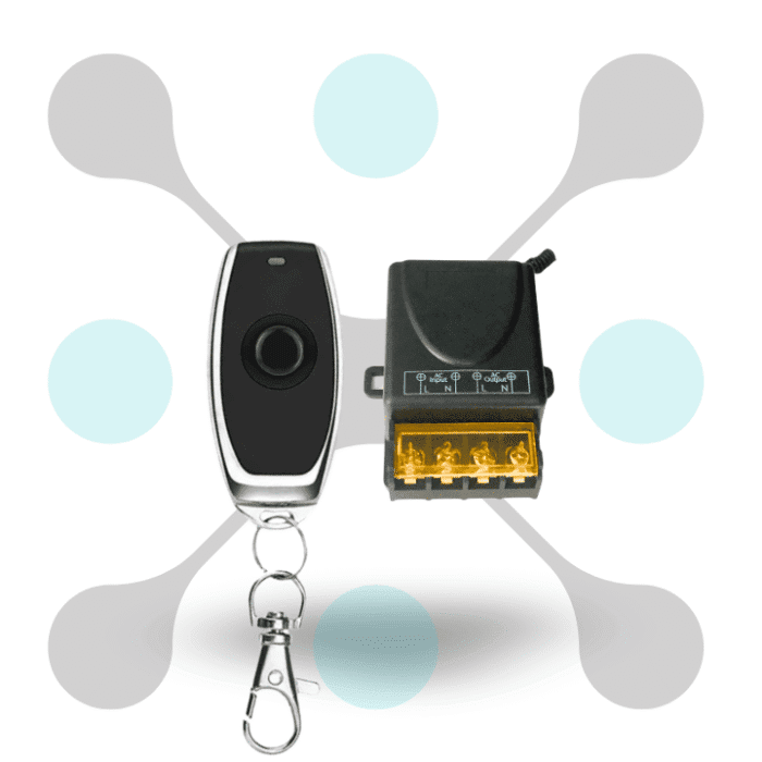 roboway 433MHz RF Control Kit with AC220V Relay and EV1527 100m One Button Remote