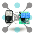 roboway 433MHz Wireless RF Control Kit with EV1527 Mini Four Button Remote and 2 Channel 12V Receiver