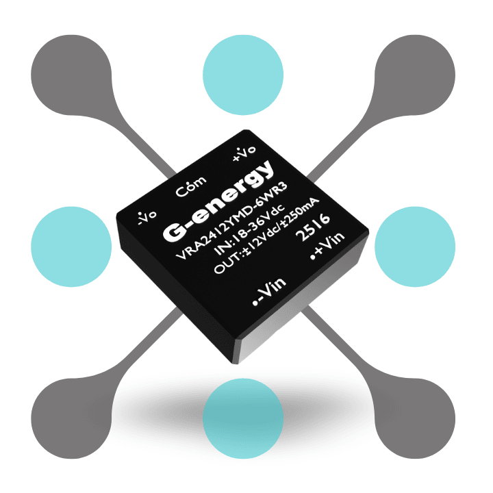 roboway G Energy VRA2412YMD-6WR3 24V to 12V 250mA 6W Isolated DC-DC Converter Power Module