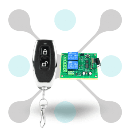 roboway Wireless RF Control Kit – Qiachip Receiver and EV1527 2-Button Remote
