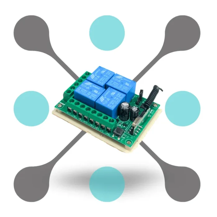 roboway-Wireless RF Remote Control System 12V 4CH EV1527