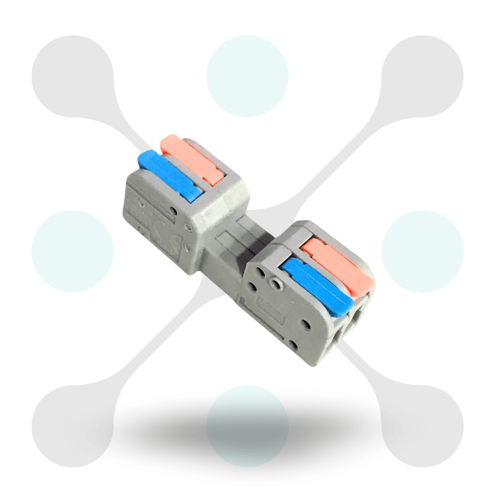 roboway PCT-SPL 22 Pole Wire Connector 2 in 2 out lock lever for Cable Connection