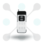 roboway Rf 433Mhz 2 Button White Remote With Ev1527 Learning Code and Antena