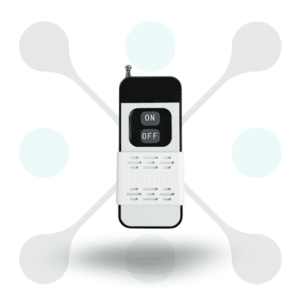 roboway Rf 433Mhz 2 Button White Remote With Ev1527 Learning Code and Antena