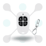 roboway Rf 433mhz 4 Button White Mini Remote With Ev1527 Learning Code