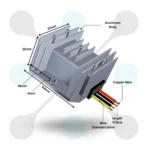 G-energy 12V to 14V 3A 42W DC DC converter